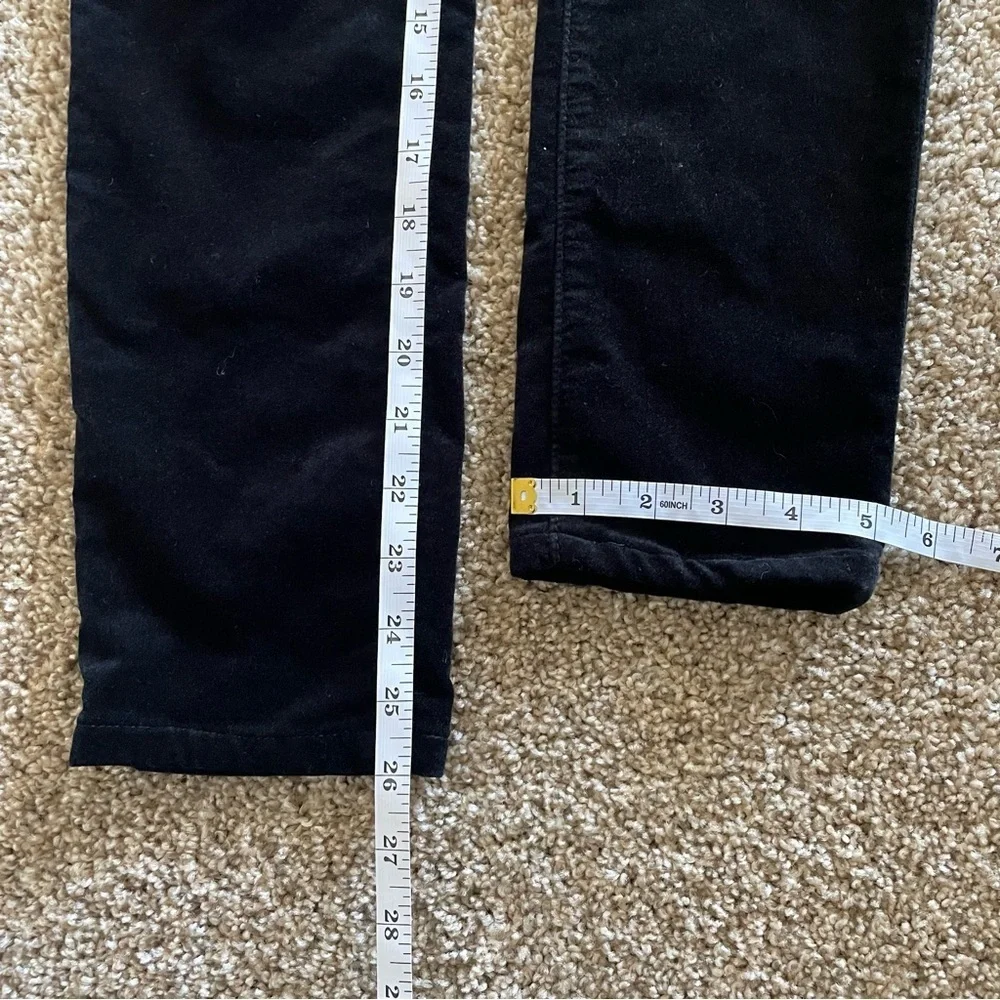 AG Adriano Goldschmied Velvet The Legging Super Skinny Pants Women’s 26 Black - Picture 12 of 13